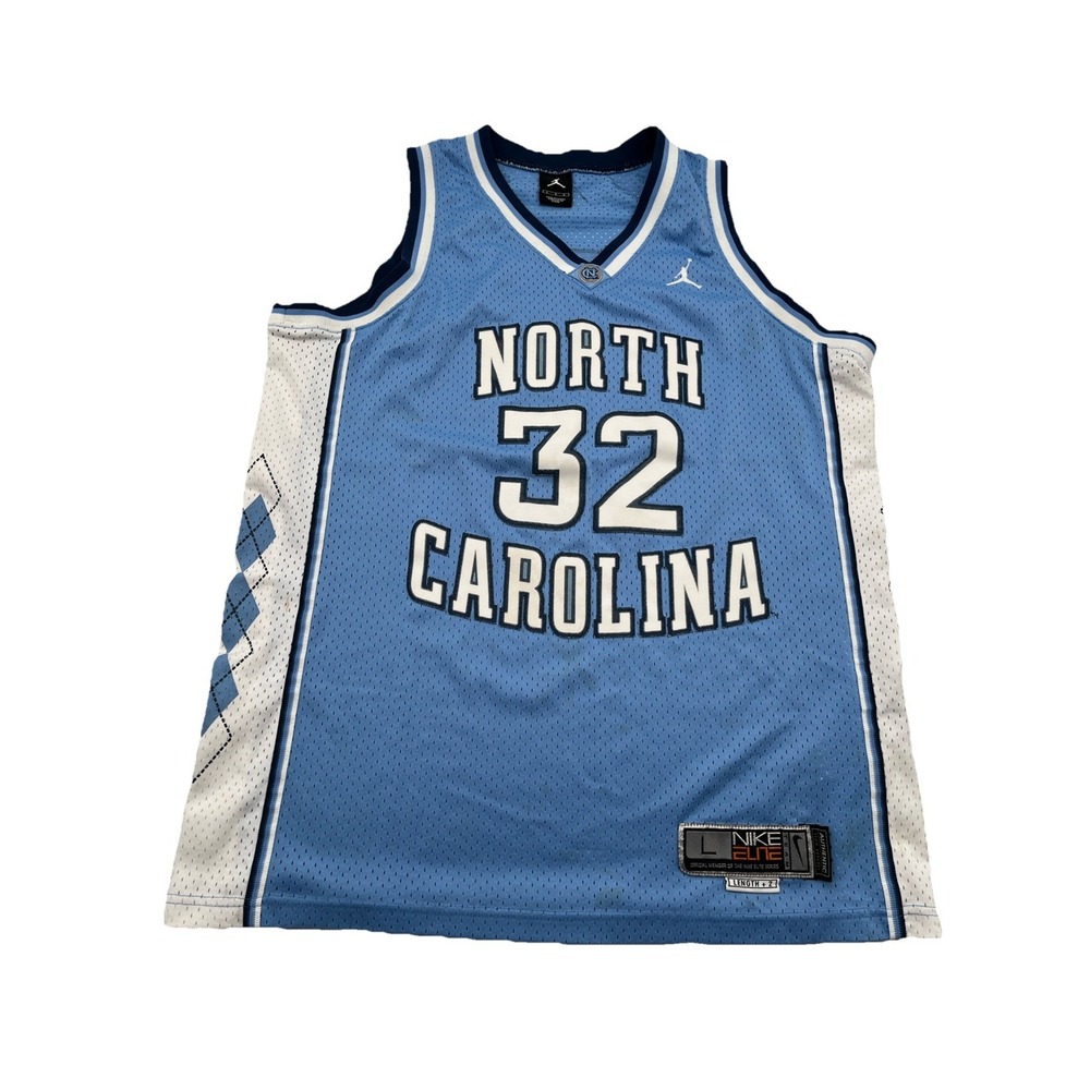 Vintage Nike Jordan UNC North‎ Carolina Tar Heels #32 Jersey Size L Elite